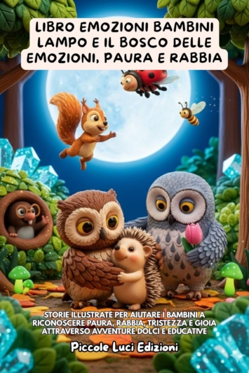 Libro Emozioni Bambini, Lampo e il Bosco delle Emozioni, Paura e Rabbia
