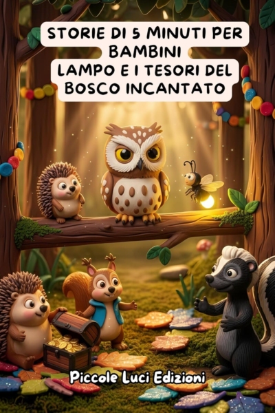 Storie di 5 Minuti per Bambini – Lampo e i Tesori del Bosco Incantato